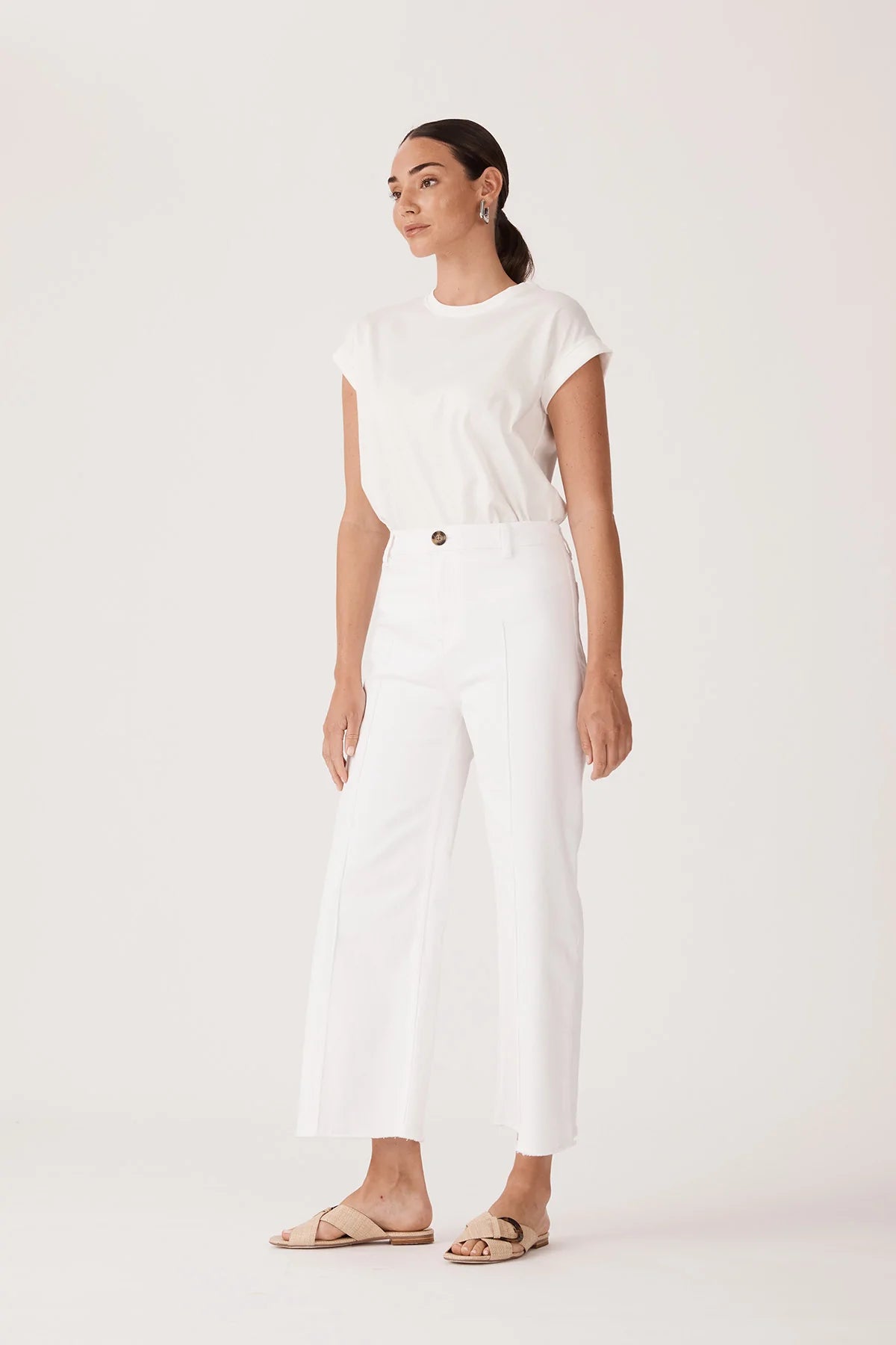 Kendall Drill Wide Leg Pant